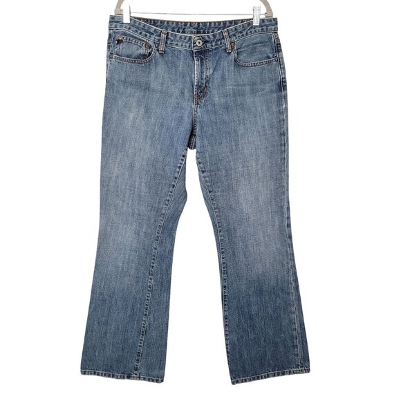 Polo Ralph Lauren Denim - Polo Ralph Lauren Kelly Jean Womens Size 14 Blue Mid-Rise Bootcut Denim Jeans